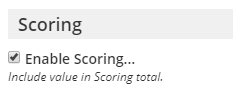 Formsite assign scores enable scoring