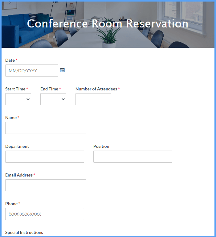 Conference Room Scheduling Template from www.formsite.com