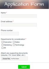 Application Form