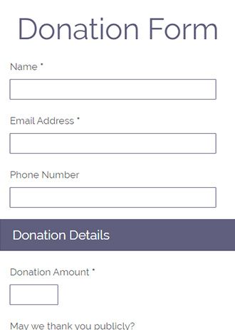 Thank You For Donation Template from www.formsite.com