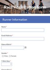 Race Registration Form