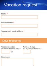 Vacation Request Form