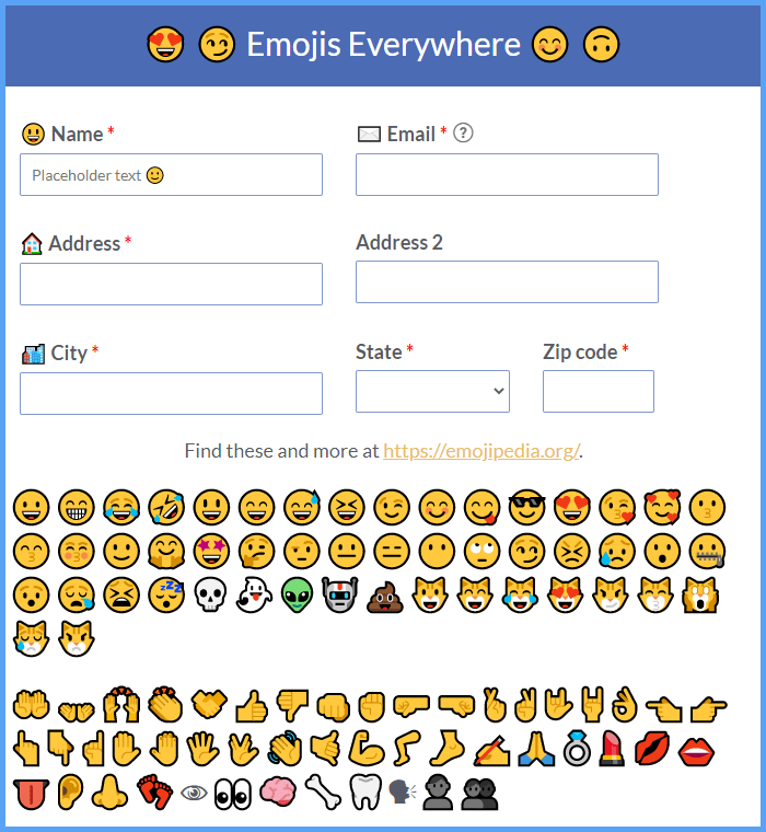 Emojis Example Templates