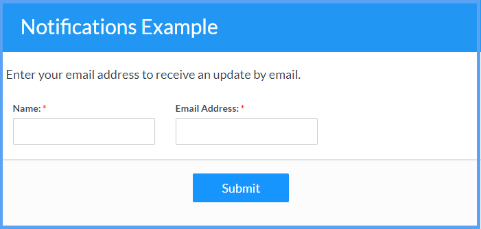 Notifications Example Templates