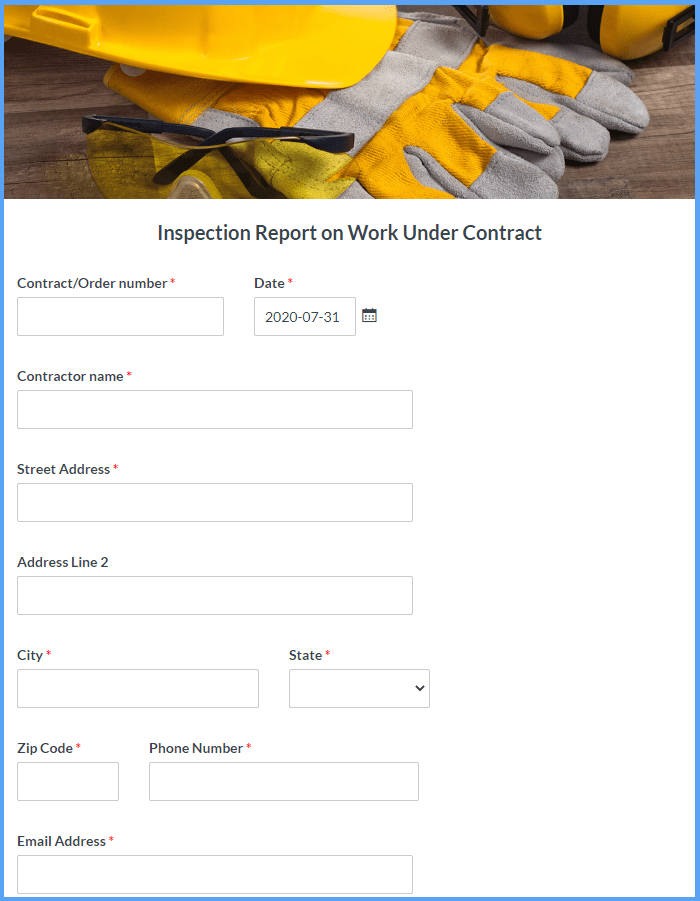 Inspection Report Templates