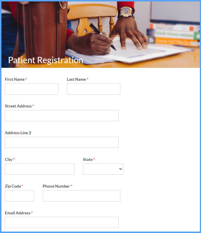 Patient Registration Templates