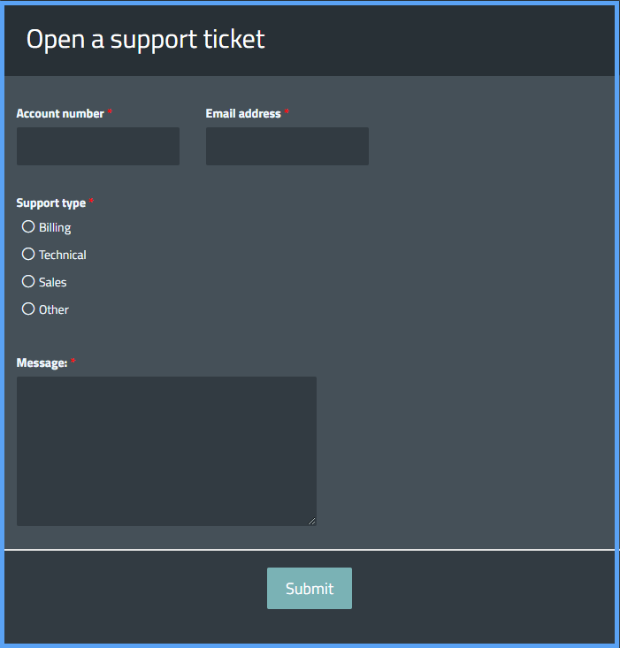 Support Ticket Form Templates