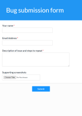 Bug Submission Form