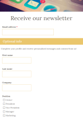 Newsletter Signup Form