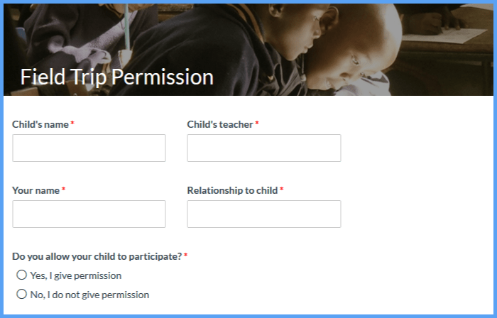 Permission Forms