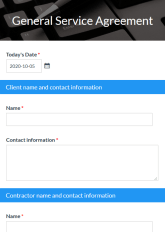 Contract Form