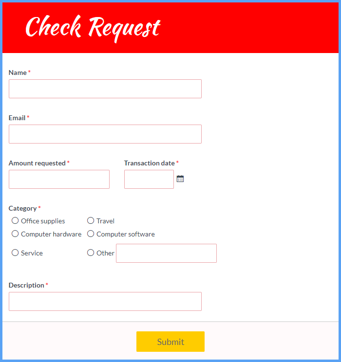 Check Request Forms