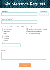 Maintenance Request Form