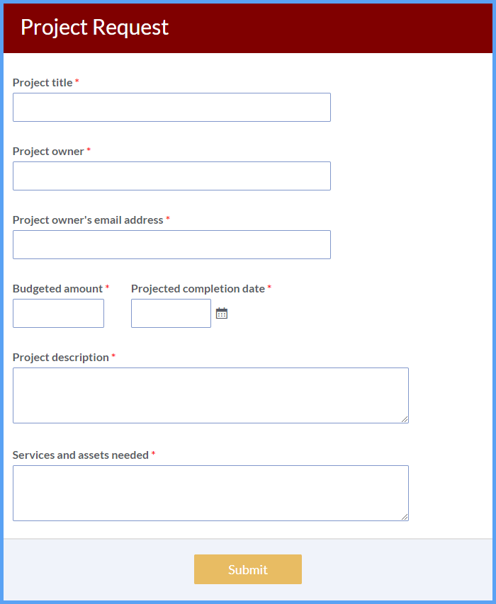 Project Request Forms