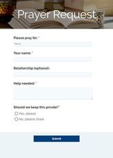 Prayer Request Form