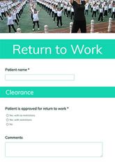 Return to Work Form