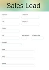 Sales Lead Form