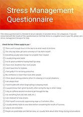 Stress Management Questionnaire