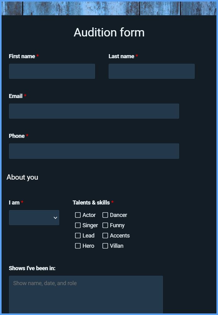 audition-form-template-formsite