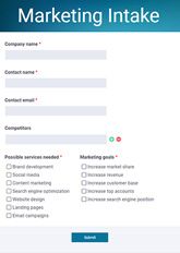 Marketing Intake Form