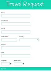Travel Request Form