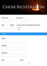 Choir Registration Form