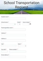 School Transportation Request Form