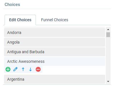 Formsite reorder choices edit item