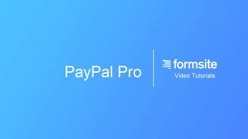 Formsite PayPal Pro tutorial