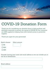 COVID-19 Donation Form