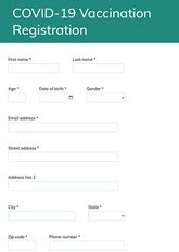COVID-19 Vaccination Registration Form