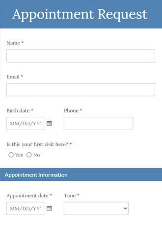 request form templates formsite