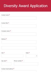 Diversity Award Application
