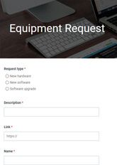 Equipment Request Form