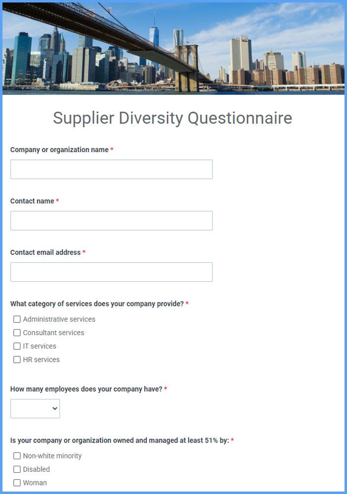 supplier-diversity-questionnaire-template-formsite