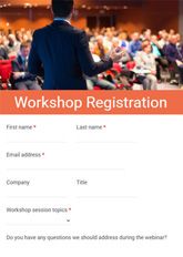 Workshop Registration Form