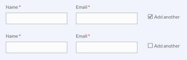 Formsite repeat fields add another