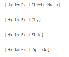 Formsite Workflow data Hidden Fields