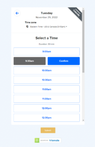 Calendly Integration for On-form Scheduling - Formsite