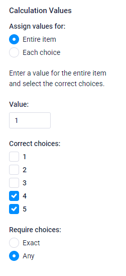 Formsite Scoring with Rules example