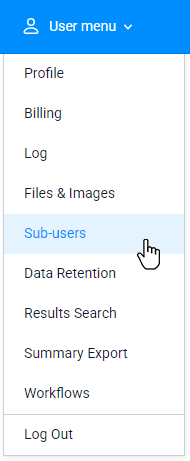 Formsite Sub-users login settings