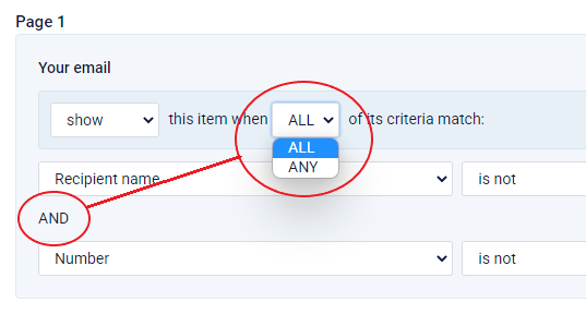 Formsite compound conditions Rules example