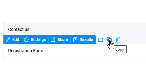 Formsite premade form template copy form