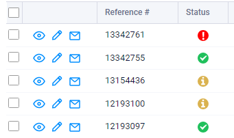 Formsite custom status Results Table