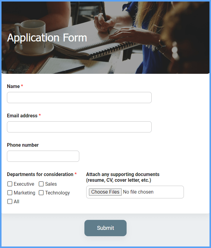 Application Form