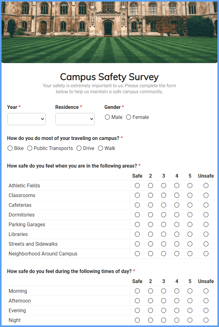 Campus Safety Survey