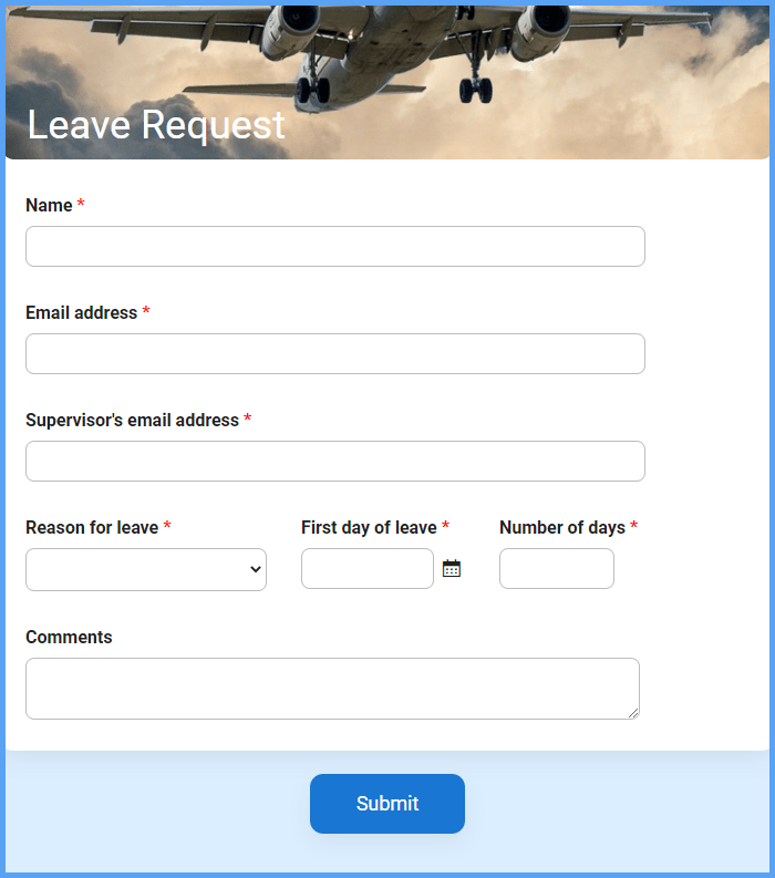 Leave Request Form