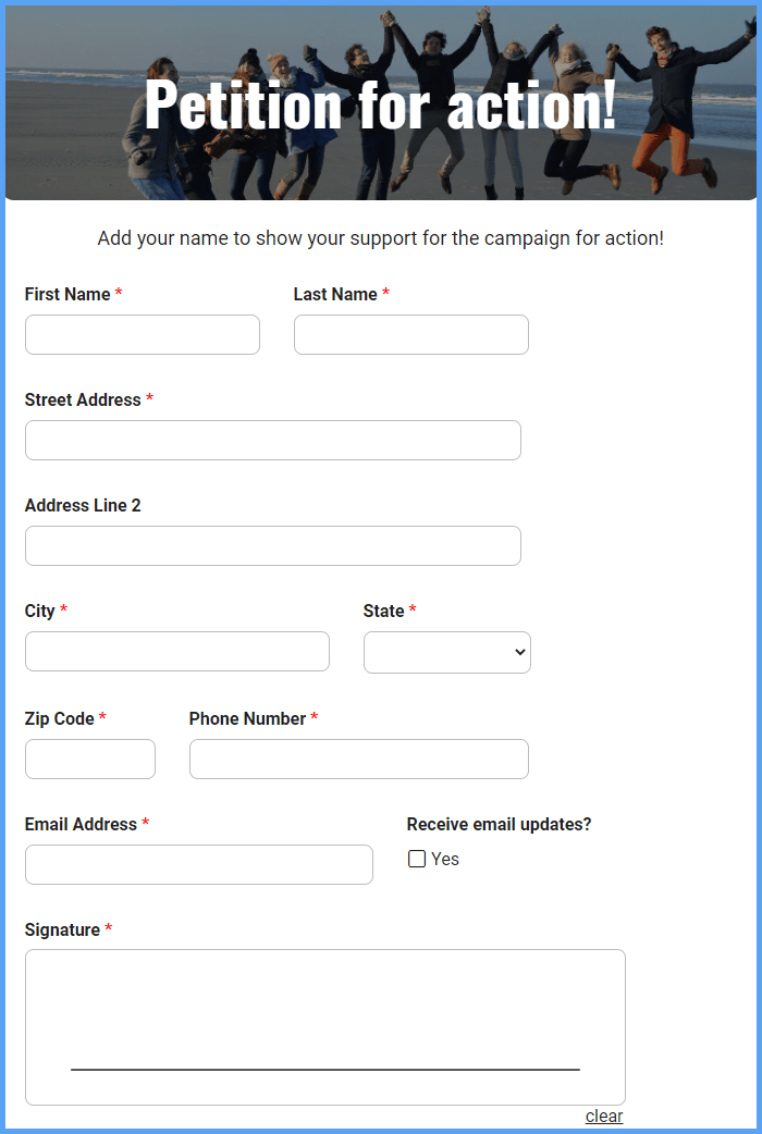 Petition Form