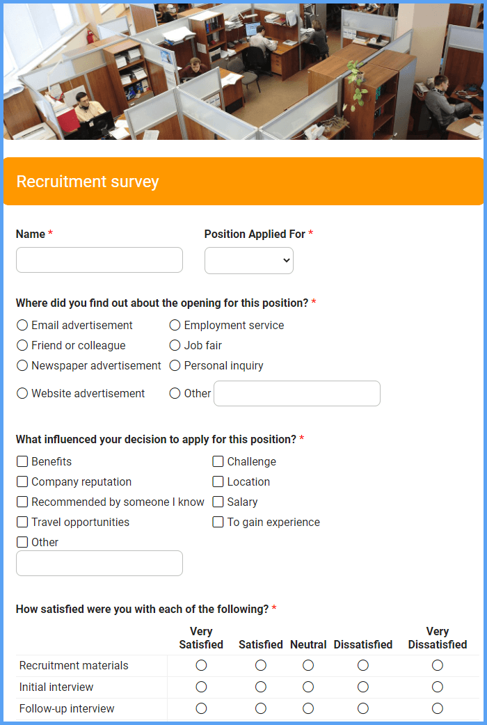Recruitment Survey