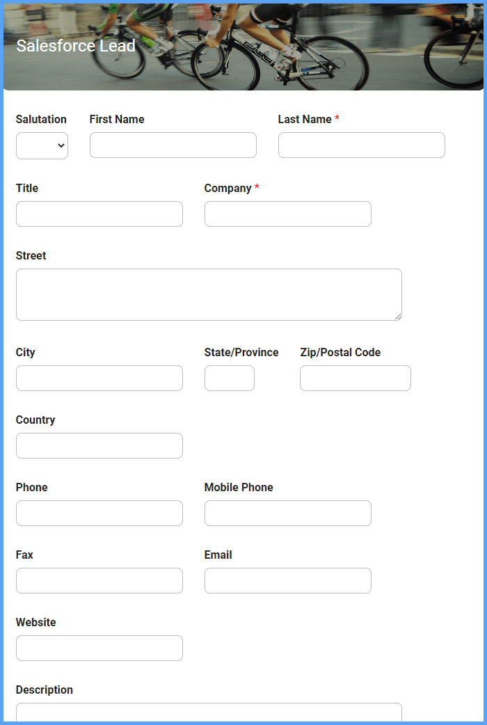 Salesforce Lead Form